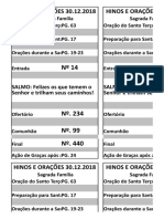 Filipetas DOMINGO Sagrada Família Ano c