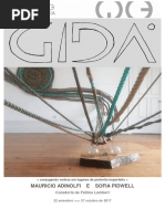 Brochura GIDÁ Quase Galeria. Maria de Fatima Lambert