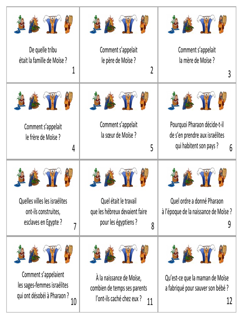 Quizz Moise Choisis La Vie Moise Livre De L Exode