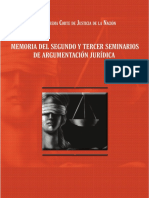 Memoeria Del Segundo y Tercer Seminarios de Argumentacion Juridica