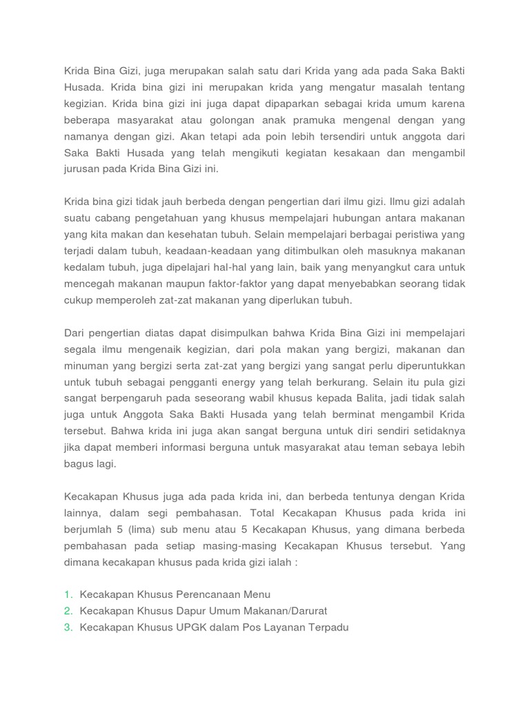 Krida Bina Gizi Pdf
