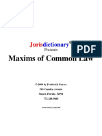 Maxims of Common Law