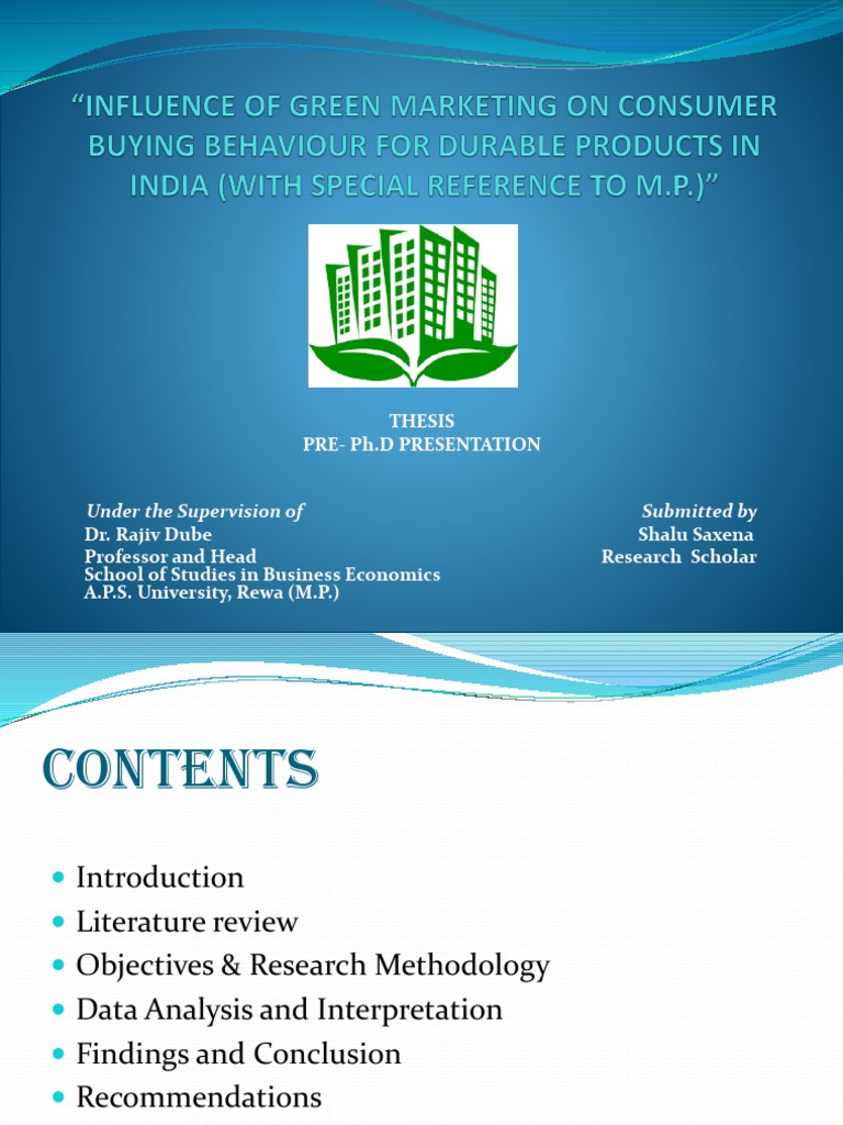 Impact of Green Marketing on Consumers | PDF | Marketing | Behavior