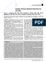 Core Stability Exercise Versus General Exercise For Chronic Low Back Pain PDF