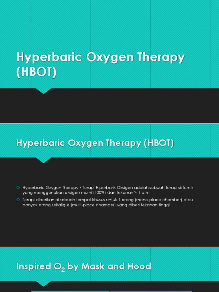Benefits of Hyperbaric Oxygen Therapy | PDF | Health Sciences | Medical ...
