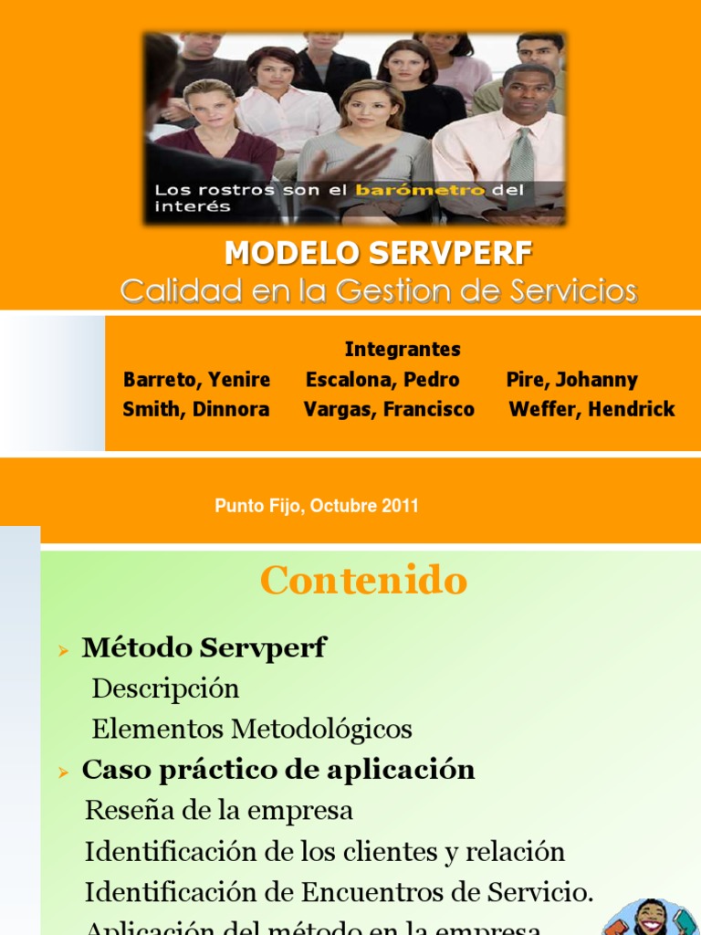 Modelo Servperf | PDF | Cuestionario | Cliente