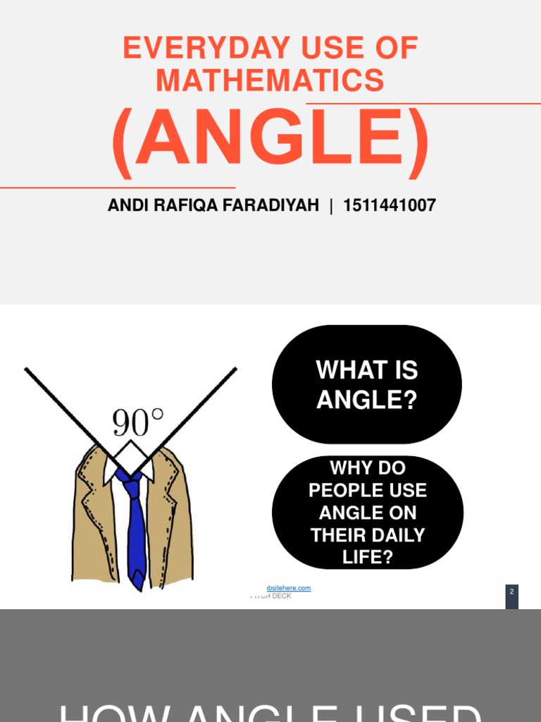 Everyday Use of Mathematics: Andi Rafiqa Faradiyah - 1511441007 | PDF