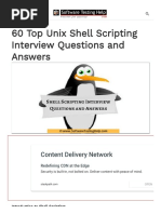 60 Top Unix Shell Scripting Interview Questions and Answers: Content Delivery Network