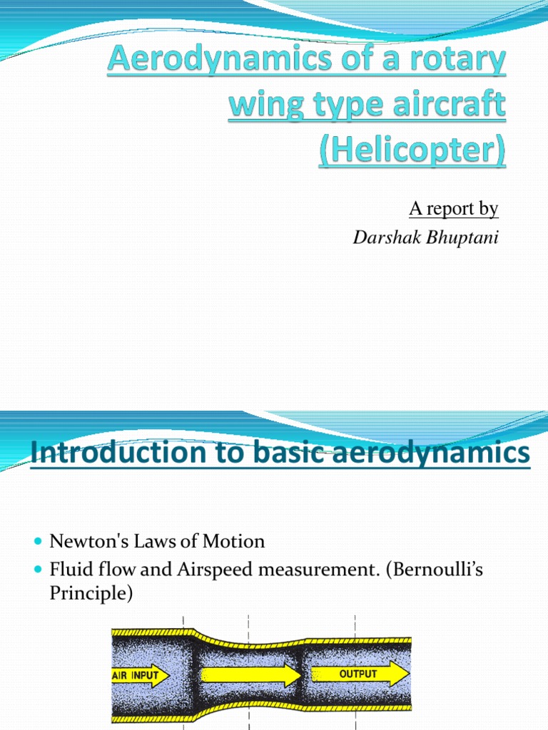 Helicopter Aerodynamics Overview | PDF | Helicopter Rotor | Lift (Force)