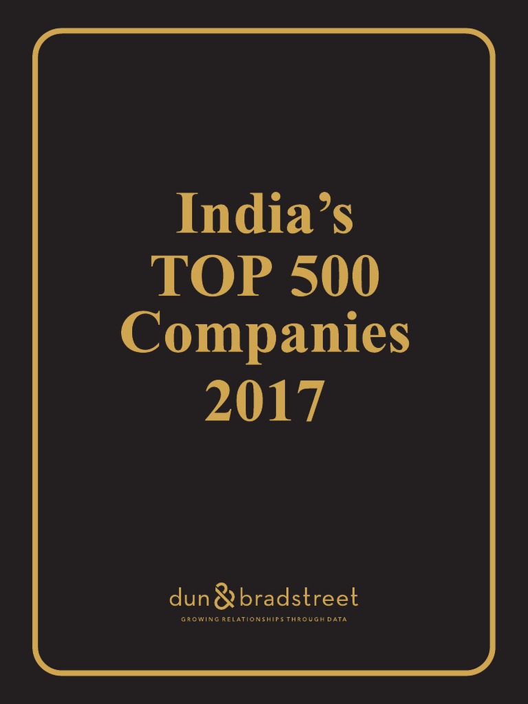 India Stop 500 Companies 2017 | PDF | Economy Of India | Inflation