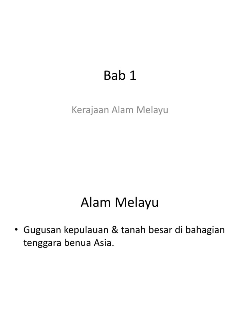 Sejarah Form 2 Nota Bab 1