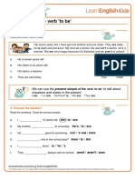 Grammar Games Present Simple Verb To Be Worksheet PDF