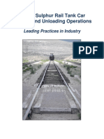 Molten Sulphur Rail Tank Car Loading and Unloading Operations Final With Appendices PDF