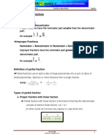 BA 501 Chapter 4 Partial Fractions