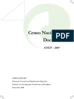 2008dic - Censo Nacional Docente - Anep 2007 PDF