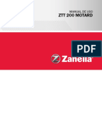 Zanella - ZTT200Motard Manual de Usuario PDF