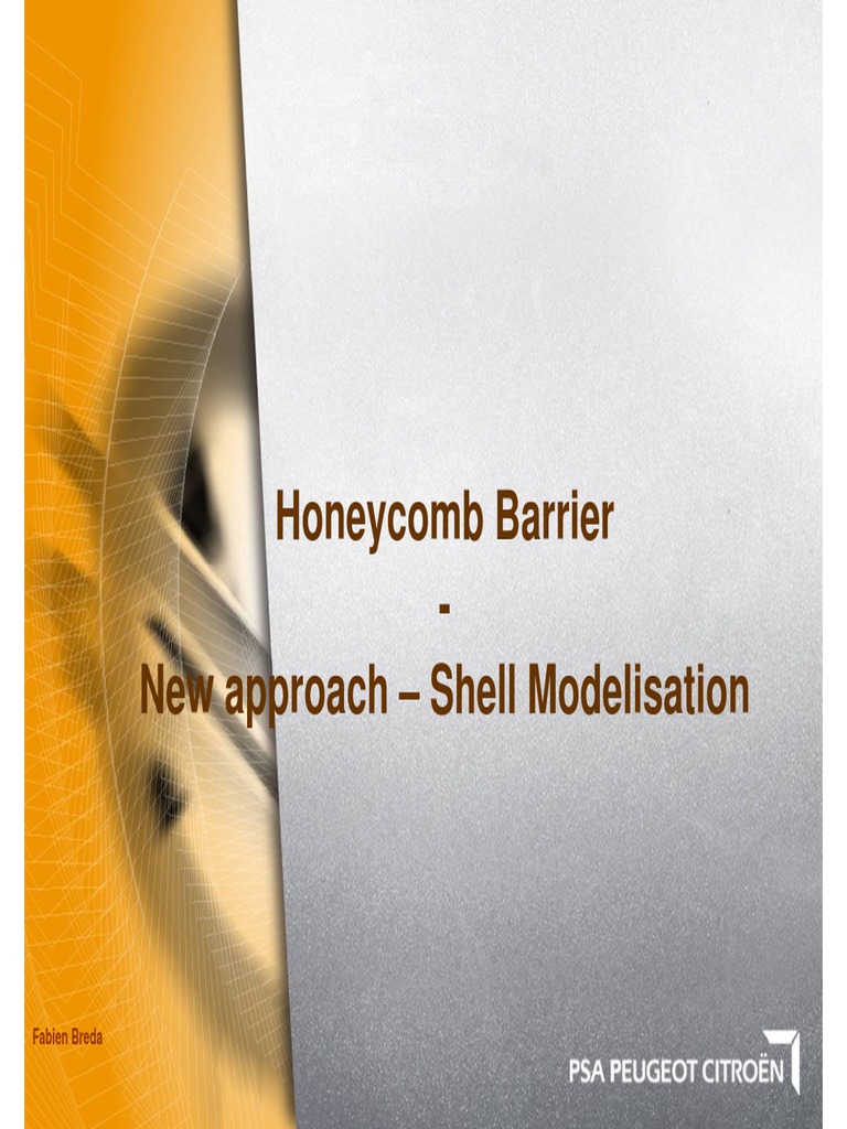 Honeycomb Barrier - New Approach - Shell Modelisation | PDF | Applied ...
