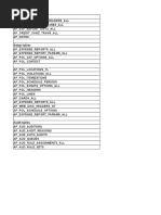 IExpense Table List