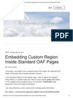 Embeding Custom Regiene Inside Standard OAF Page