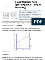 Tutorial AutoCAD Gambar Kerja Rumah Tinggal – Bagian 2 (Tampak Depan Dan Belakang) – KARYAGURU CENTE