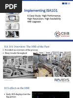 Implementing ISA101: A Case Study: High Performance, High Resolution, High Availability HMI Upgrade