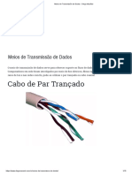 Meios de Transmissão de Dados - Diego Macêdo