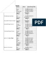 Up To May05 V77W Parts