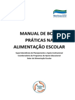 Manual de Boas Práticas Na Alimentação Escolar