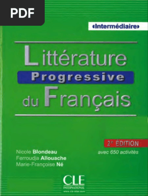litterature progressive du francais pdf romans poesie