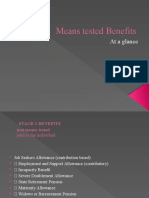 Means Tested Benefits