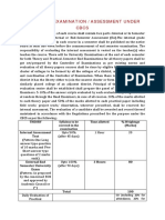 Scheme of Examination / Assessment Under Cbcs