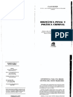 Roxin. Dogmatica Penal y Politica Criminal. 1998 PDF