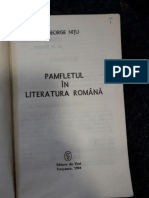 pamfletul in literatura romana