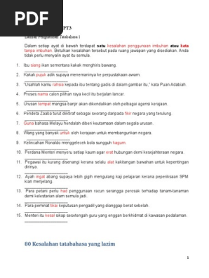 Latihan Sistem Bahasa Pt3 Soalan Pdf