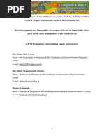 2018 Índice de Vulnerabilidade Social IPEA