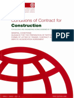 Cover Page From FIDIC (Red) Contract For Construction 1999