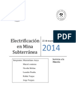 Informe Electrificacion Mineria Subterranea PDF