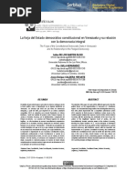 La forja del Estado Democrático Constitucional en Venezuela y su relación con la Democracia Integral - Jesús Caldera Ynfante PhD., et. al - 
