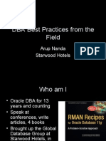Oracle DBA Best Practices