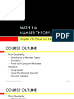 MATH 14: Number Theory, 2010: Chapter 03: Primes and Their Distribution