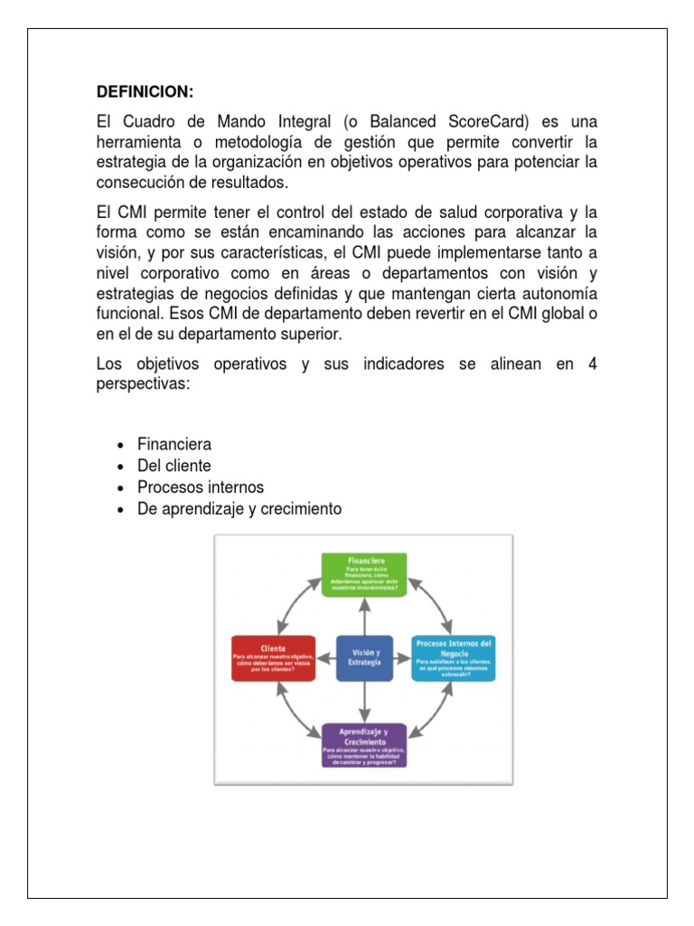 Balanced Scorecard | PDF | Informática | Business