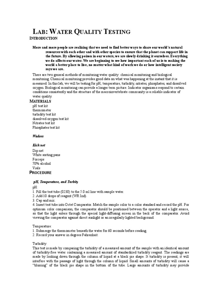 Water Quality Monitoring PDF
