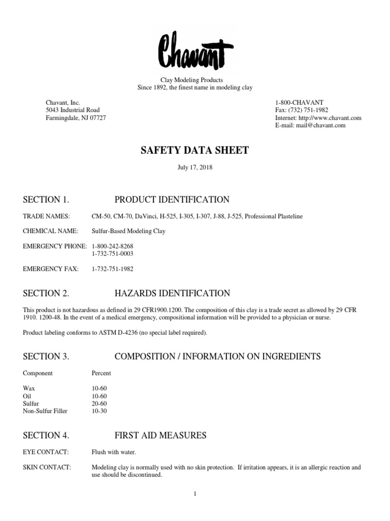 Safety Data Sheet Section 1. Product Identification PDF Dangerous
