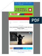 WWW Nepalireport Com Entertainment Sajal Neupanes Jhari Ko Thopa