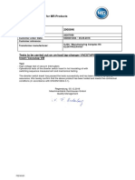 Routine Test Report For MR-Products