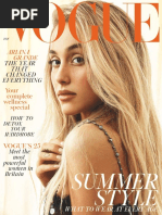 British Vogue July 2018 Vogue Magazine Design
