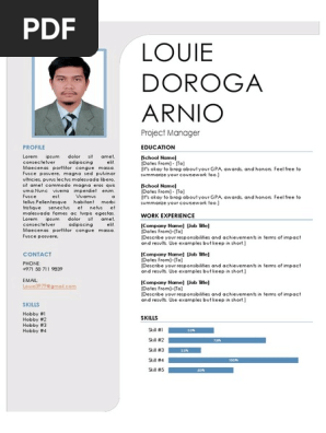 Sample Cv Format