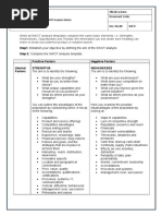 FM - SWOT Analysis Matrix