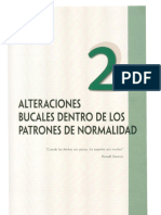 alteraciones bucales dentro de lo normal