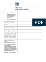SDD (Sample Description Document)
